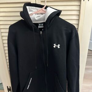 Women’s Under Armour Sz S Black and White Zip-Up Jacket